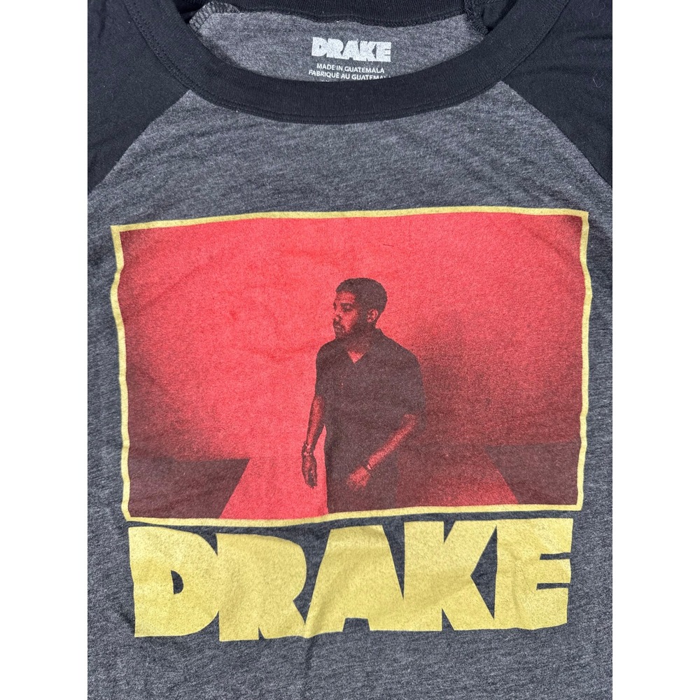 Drake Kids Away From Home Tour Raglan Long Sleeve Shirt Charcoal Black XL - Picture 5 of 12